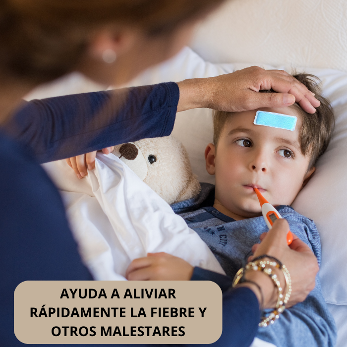 COOLING PATCHES® AYUDA AL ALIVIO DE LA FIEBRE, HINCHAZÓN Y DOLOR DE CABEZA ❤️🩹