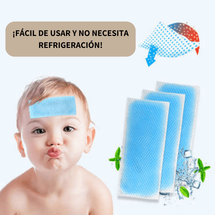 COOLING PATCHES® AYUDA AL ALIVIO DE LA FIEBRE, HINCHAZÓN Y DOLOR DE CABEZA ❤️🩹