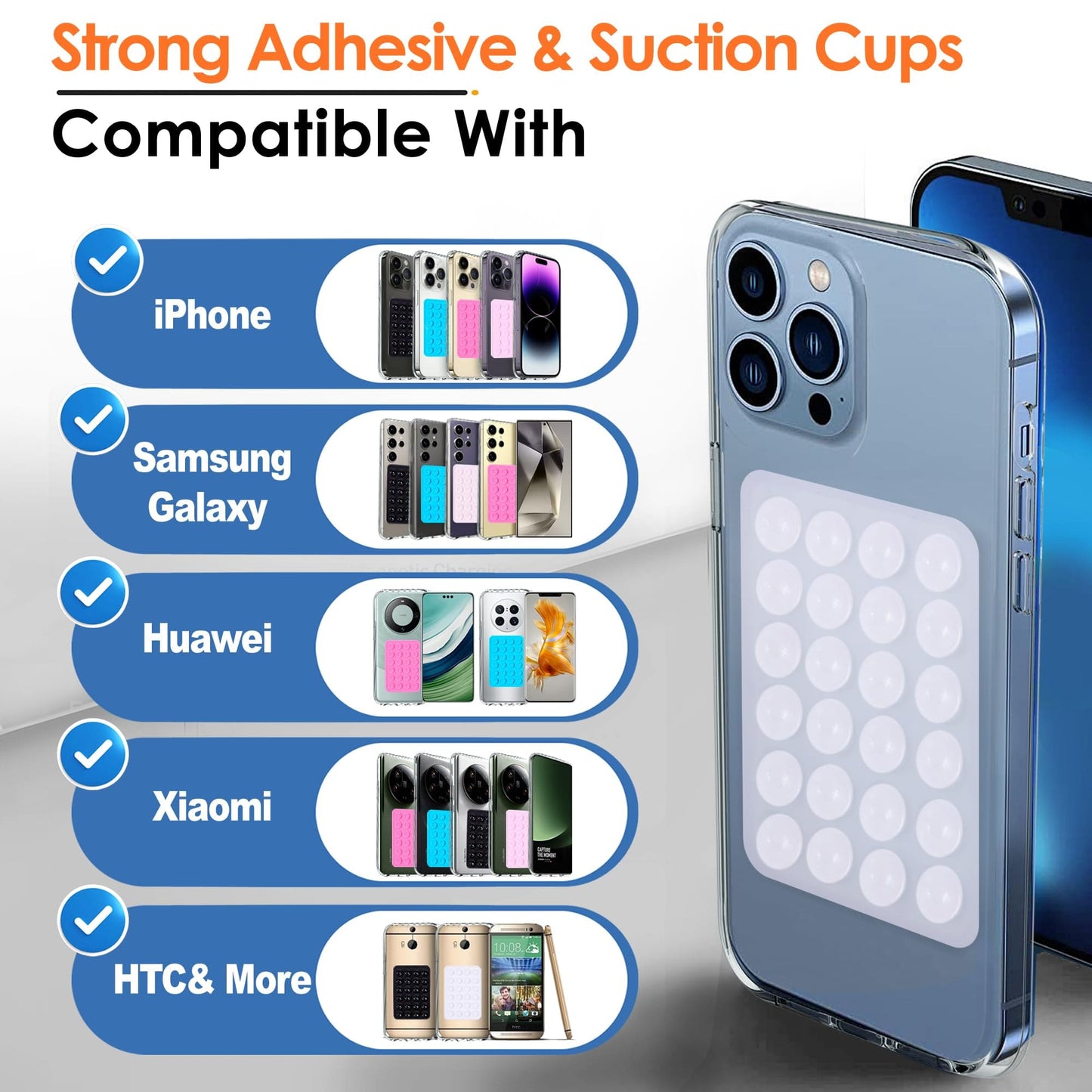 SilicPhone Grip®️ SOPORTE ADHESIVO DE SILICONA PARA CELULAR X2