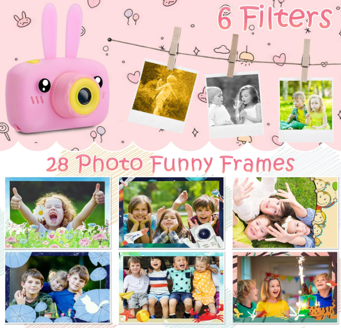 KidCAM®️Clic, clic y ¡recuerdos! La cámara más divertida para los peques🐰📷