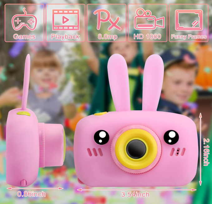 KidCAM®️Clic, clic y ¡recuerdos! La cámara más divertida para los peques🐰📷