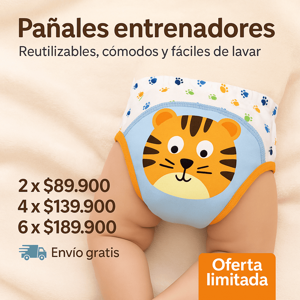 Calzón de entrenamiento para ir al baño 👶😍 SET X 2