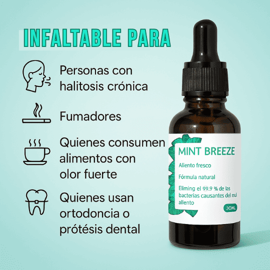 Mint Breeze® Elimina el mal aliento en segundos 🌿💨 ¡Paga 1, Lleva 2!