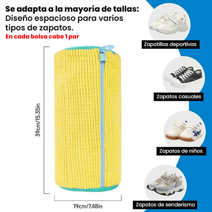 Bolsa mágica para lavar zapatos x2 👟 Fácil y sin deformarlos 🤩