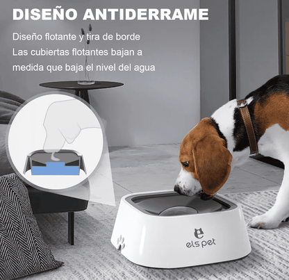 BOWLPET ANTI-SPLASH®️ BEBEDERO ANTIDERRAME