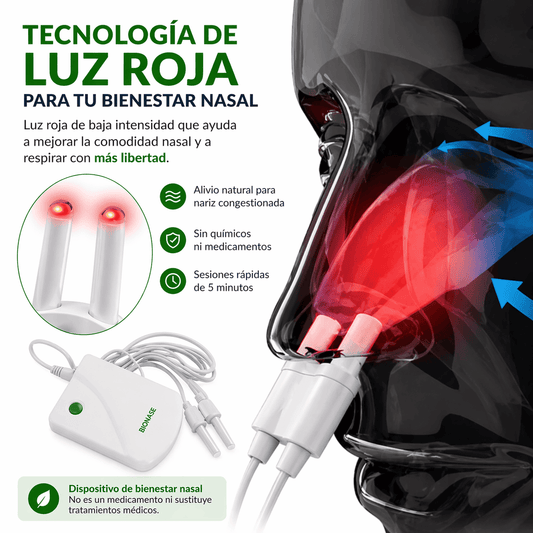 BioNase – Dispositivo de Bienestar Nasal Con Luz Roja