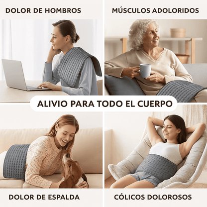 Relax Therapy® Almohadilla térmica masajeadora para el alivio inmediato de dolores intensos 🔥