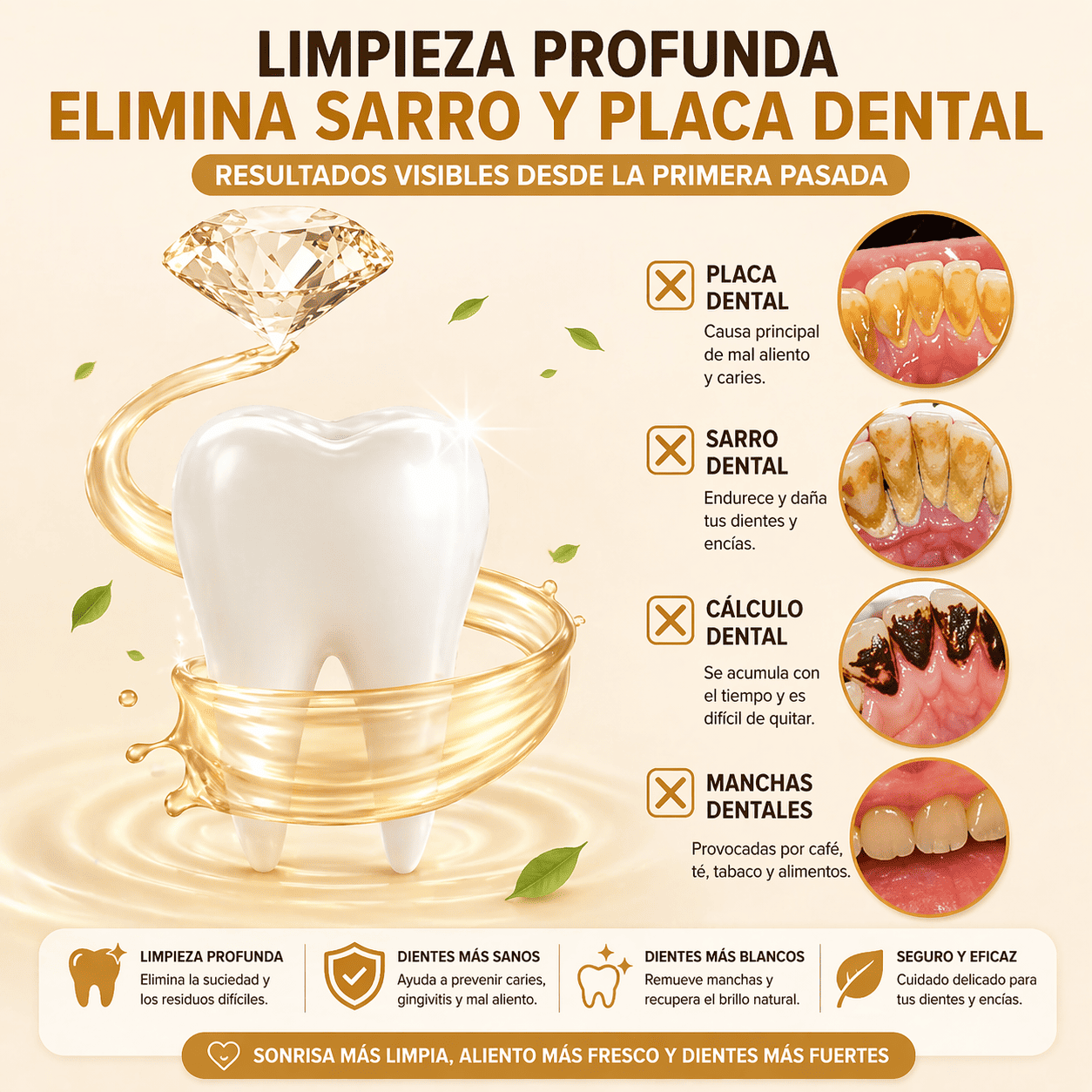 Eliminador de Sarro Dental 5 en 1