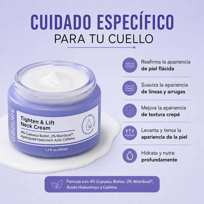 GoPure - Crema Reafirmante para Cuello y Escote