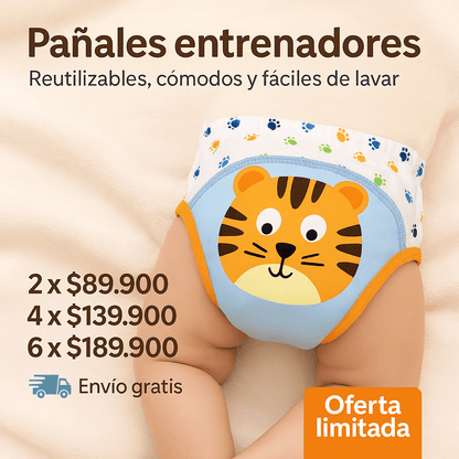 Calzón de entrenamiento para ir al baño 👶😍 SET X 2