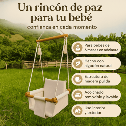Hamaca columpio ¡Diversión y seguridad para los chiquitos! 🤩👶