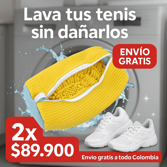 Bolsa mágica para lavar zapatos x2 👟 Fácil y sin deformarlos 🤩