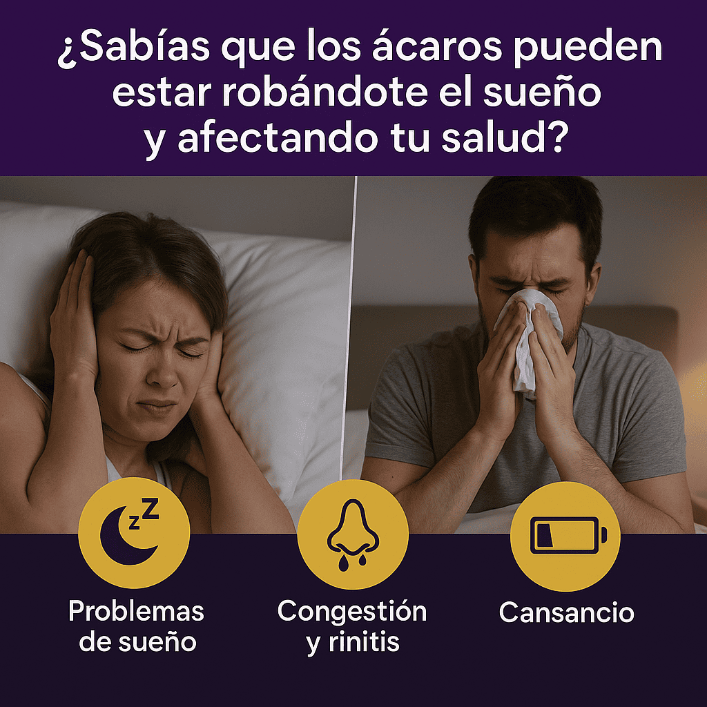 Spray Anti-ácaros 🚫 Elimina los ácaros y duerme mejor desde la primera noche 🛌