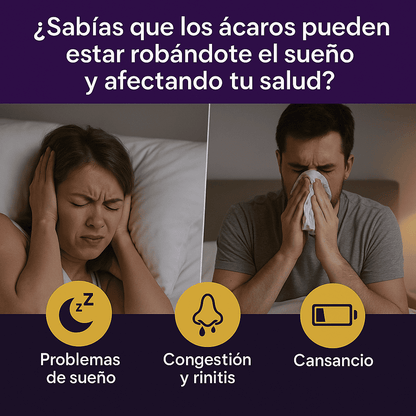 Spray Anti-ácaros 🚫 Elimina los ácaros y duerme mejor desde la primera noche 🛌