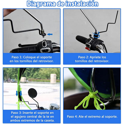 Techo para moto 🛵✨ ¡Maneja tranquila sin miedo al clima!