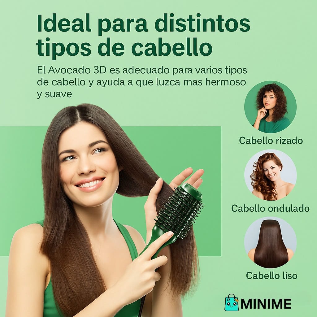 Avocado 3D® ¡Despídete del frizz y del pelo rebelde en minutos! 🥑✨ + GRATIS 2 mascarillas removedoras de puntos negros 🎁