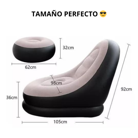 NIMBUS®️ SILLÓN INFLABLE MÁXIMA COMODIDAD EN CUALQUIER PARTE DE TU HOGAR ✨