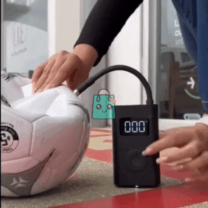 AirPro® Compresor de aire portátil recargable con pantalla digital y luz LED