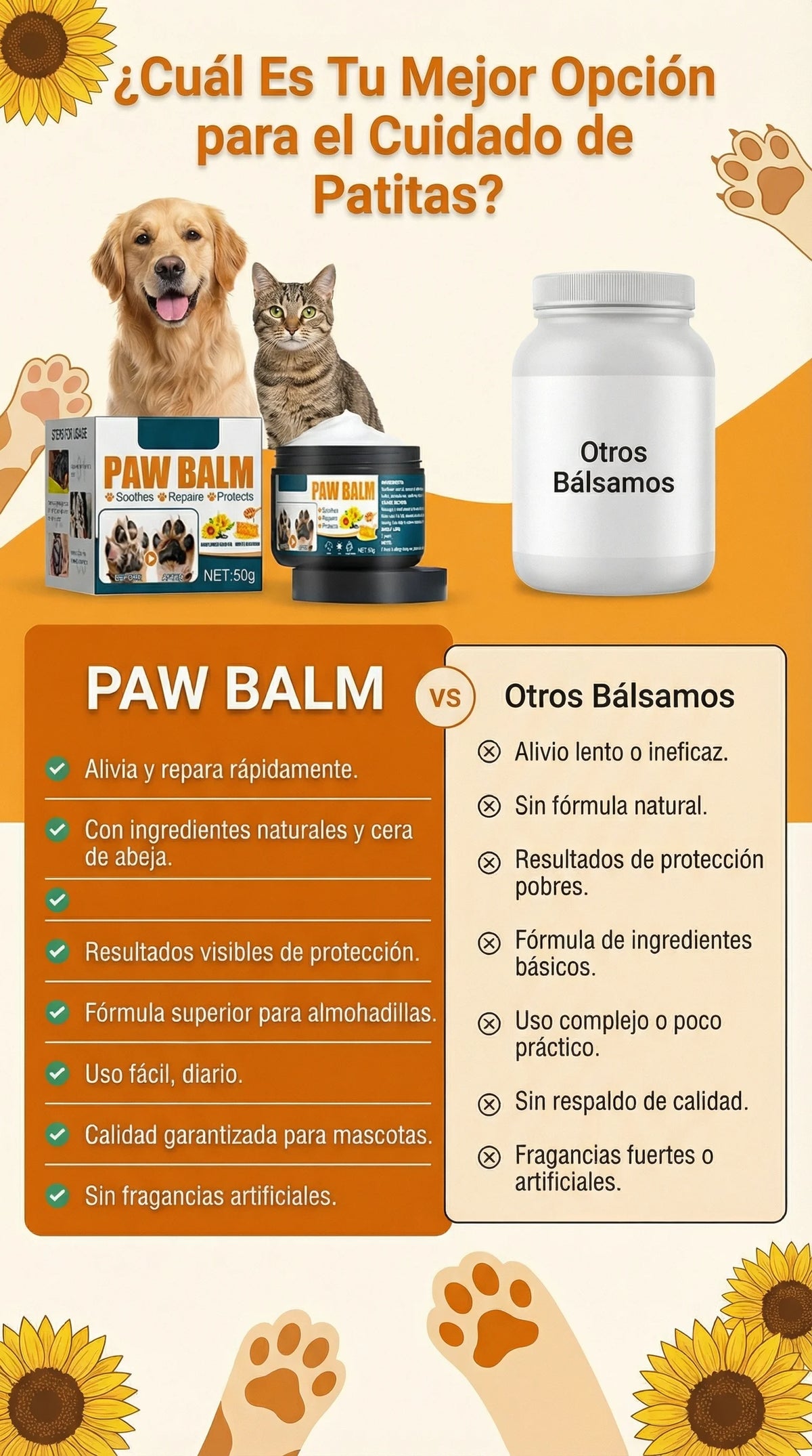 Paw Balm🐾🐶😺 ¡Protege las huellitas de tu peludito! SET X 2